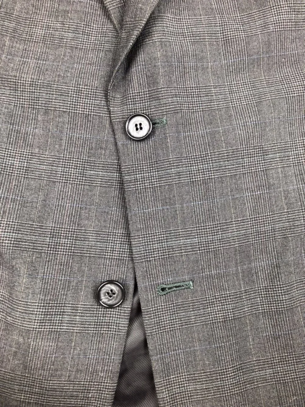 Bryant Park Roberts Men’s Shop Gray Wool Polyester Suit 44 Large 84126 Lined